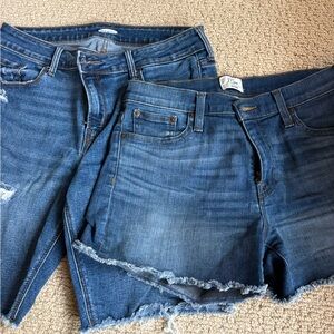 Lot of 2 Blue Denim Jean Short